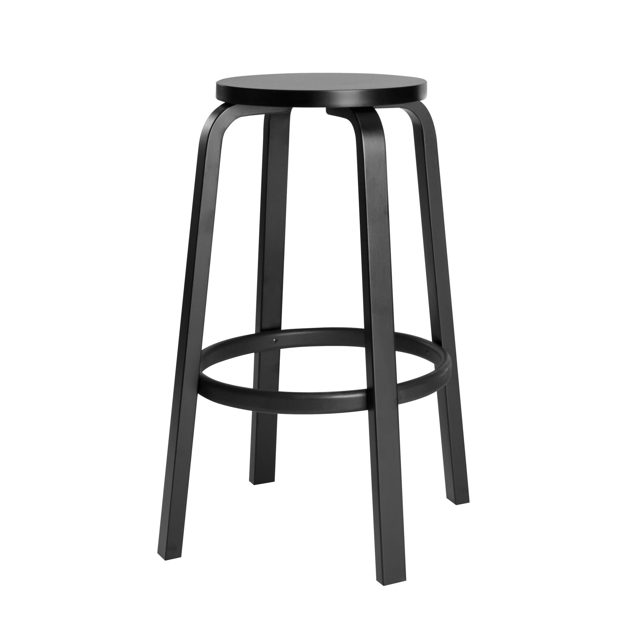 64 Barstol H75 cm Sort