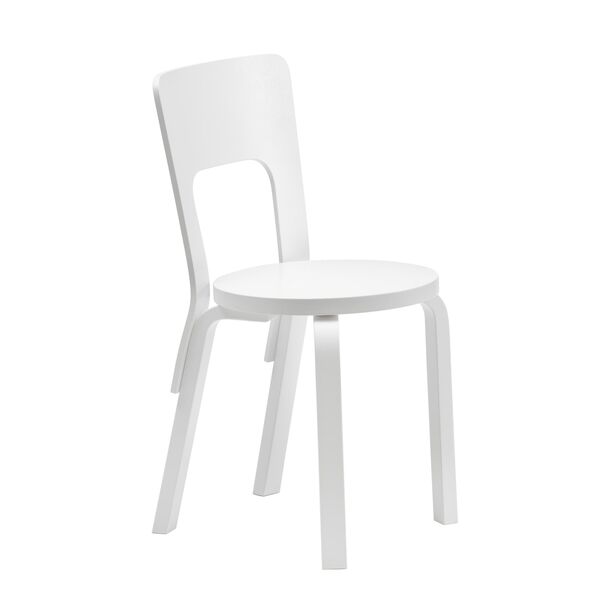 66 Sedia da Pranzo Bianco