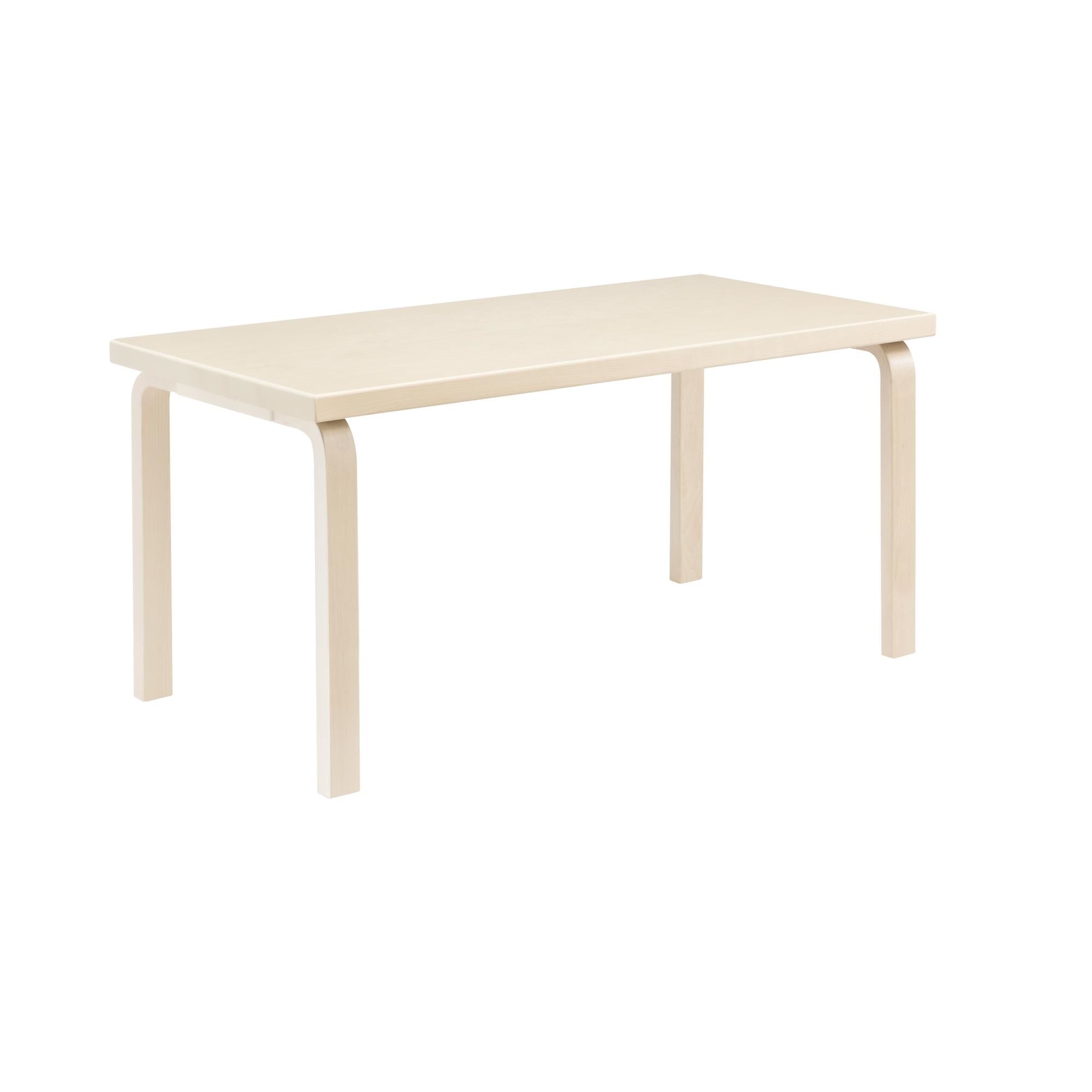 Aalto 80A Rektangulrt Bord H74 cm Birk