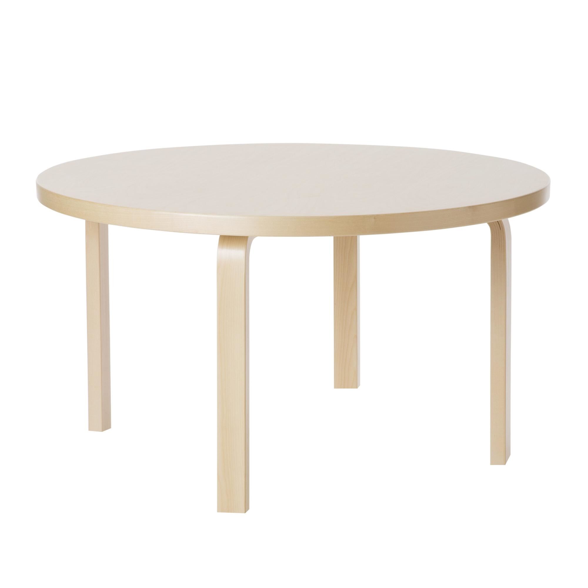 Aalto 90A Rundt Bord 60cm Birk