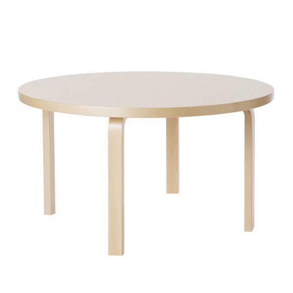 Mesa Redonda Aalto 90A 60 cm Abedul