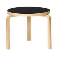 90D Table Birch/ Black Linoleum