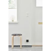 Square 2 Socket New Rosa
