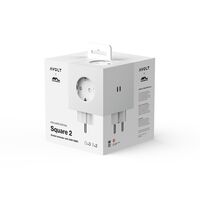 x Martinelli Luce Square 2 Socket Opal White