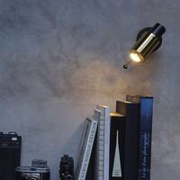 243 Wall Lamp Black & Gold w. LED