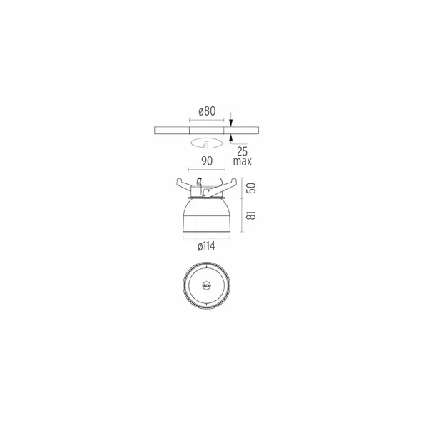 Wan Built-in Spotlight Black