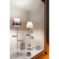 Bibliotheque Floor Lamp Chrome/ Smoked Colored