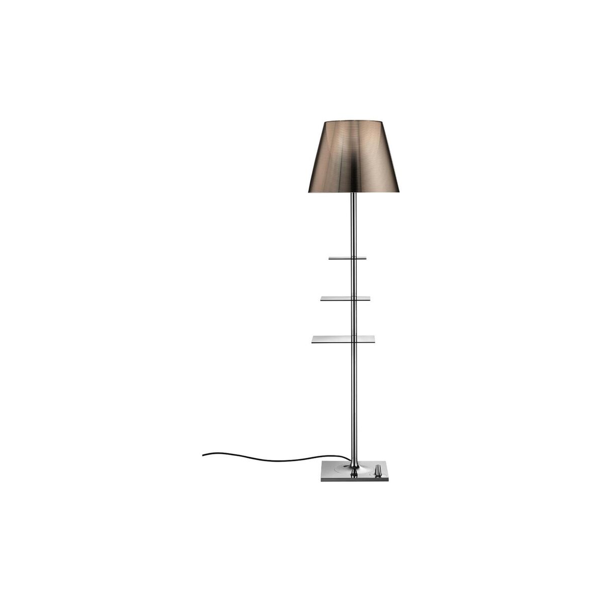 Bibliotheque Floor Lamp Chrome/ Bronze