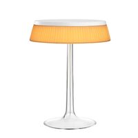 Bon Jour Table Lamp White Frame and Textile Shade