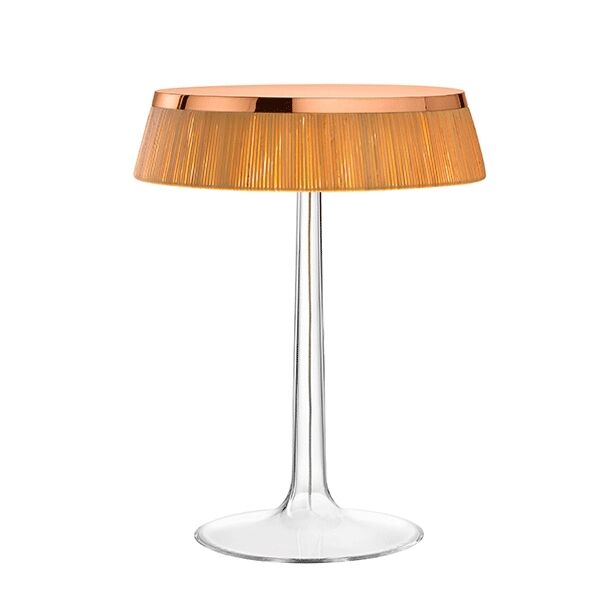 Bon Jour Bordslampa Koppar Kropp och Tygsk&auml;rm