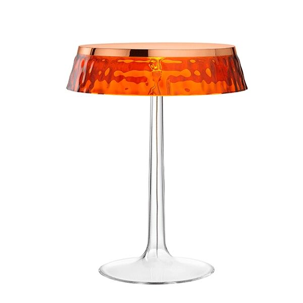 Bon Jour Bordlampe Kobber Kropp og Rav Skjerm