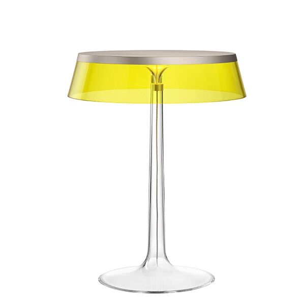 Bon Jour Bordlampe Matt Bronse Kropp og Gul Skjerm