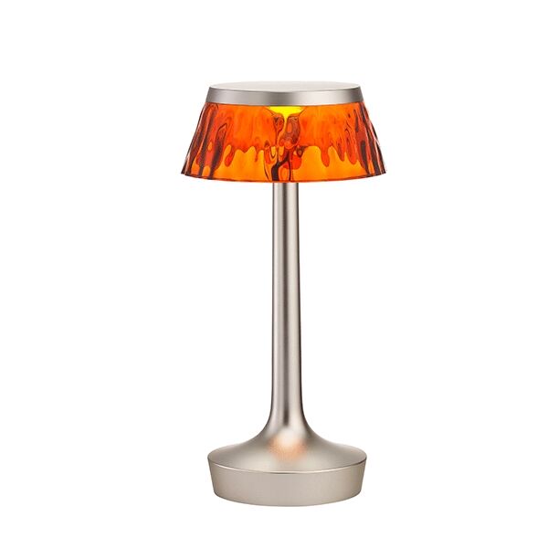 Bon Jour Unplugged Bordlampe Matt Bronse Kropp og Rav Skjerm