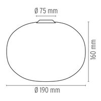 Glo-Ball C/W Zero Wall and Ceiling Lamp