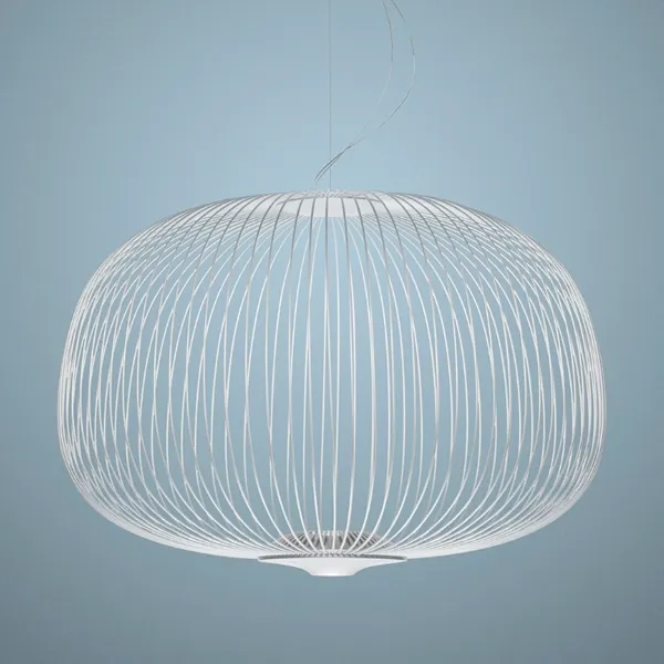 Spokes 3 Pendant White