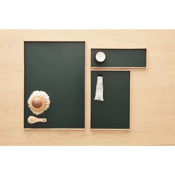 Frame Tray Large Oak/ Green