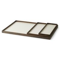 Frame Tray Large Smoked Oak/ Beige