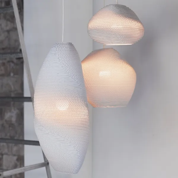 Scraplight Denny Pendant White