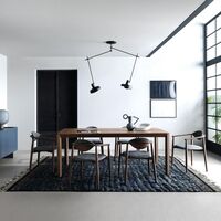 Arigato Loftlampe Dobbelt Lang Sort