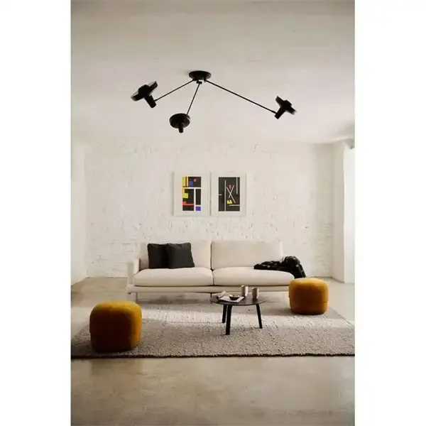 Arigato Triple Ceiling Light Palace Black