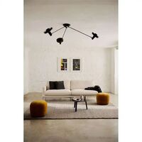 Arigato Triple Ceiling Light Palace Black