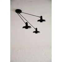Arigato Triple Ceiling Light Palace Black