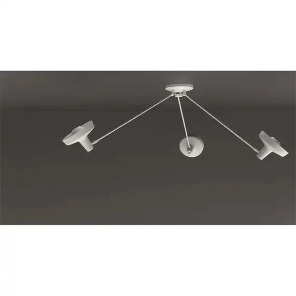 Arigato Triple Ceiling Light Palace White