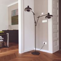Arigato Double Stehlampe Weiß
