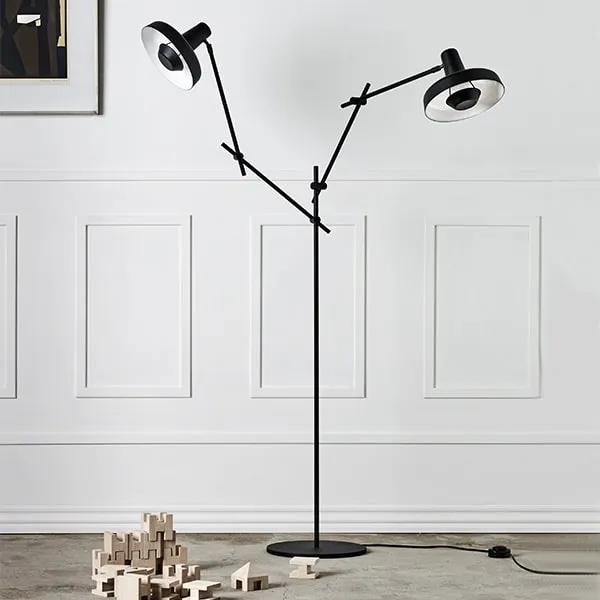 Arigato Double Stehlampe Weiß