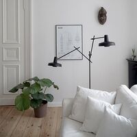 Arigato Double Stehlampe Weiß