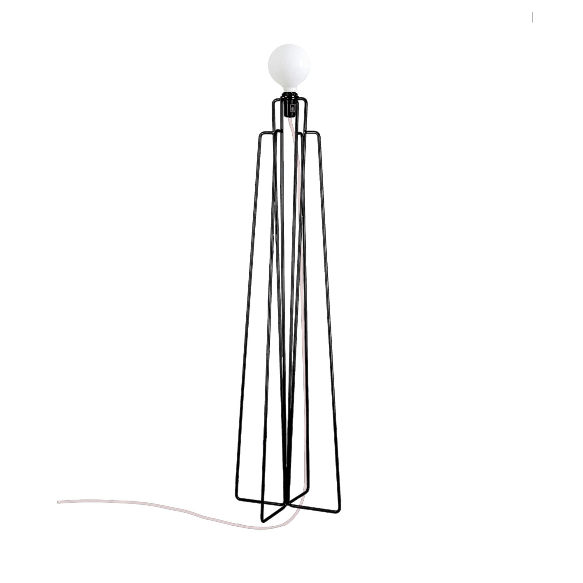 Model 1 Golvlampa Svart/ Vit