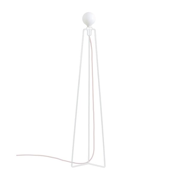 Lampada da Terra Modello 3 Bianco/ Bianco