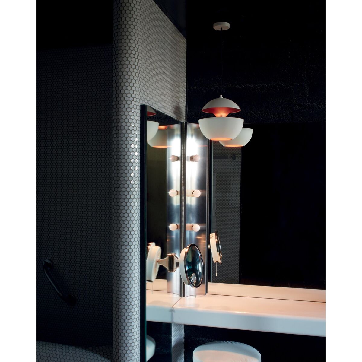 Taklampe Sort & Kobber Ø17,5 cm
