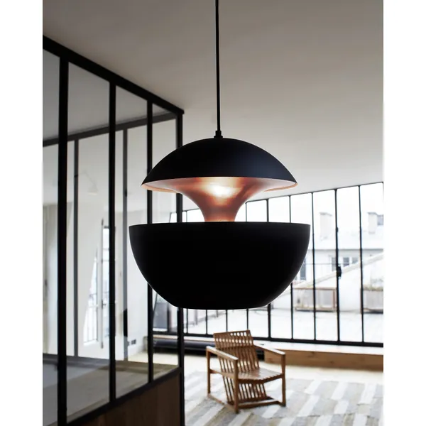 Pendant Black & Copper Ø17,5 cm
