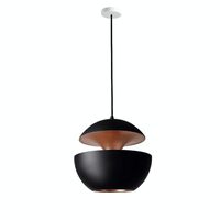 Lampadario Nero/Rame 35 cm