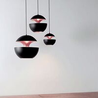 Lampadario Nero/Rame 35 cm