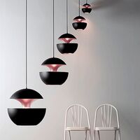Lampadario Nero/Rame 35 cm