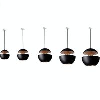 Lampadario Nero/Rame 35 cm