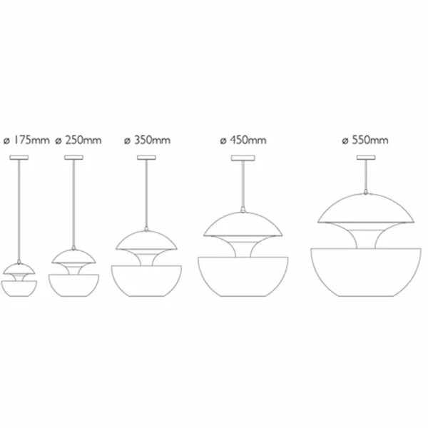 Takpendel Svart & Koppar Ø45 cm