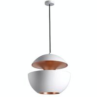 Hanglamp Wit/Koper 45 Cm