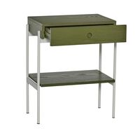 Noir Bedside Table Green/ Off White