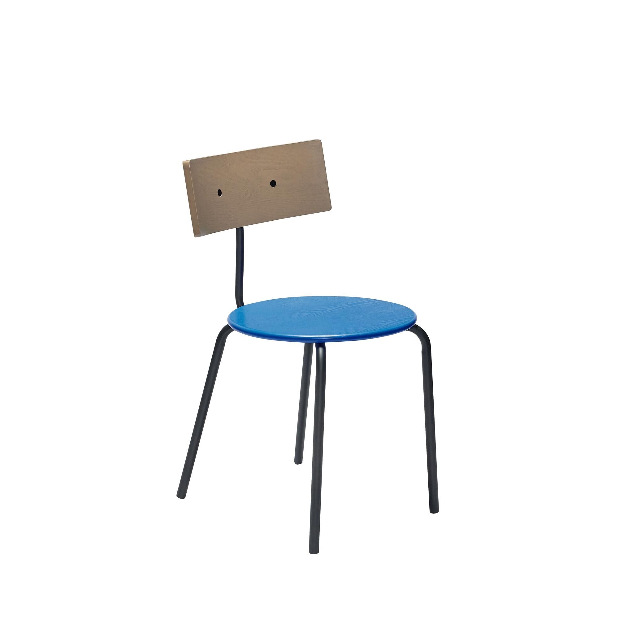 Koi Dining Chair Blue/ Brown/ Black
