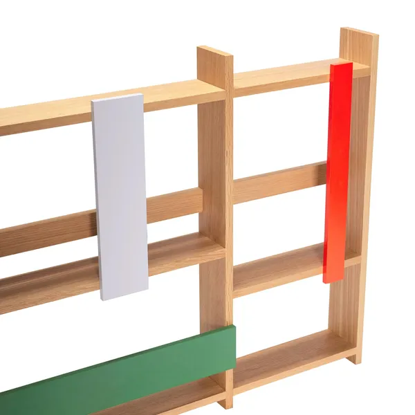 Arki Wall shelf/Magazine Holder Natural/Multi-coloured