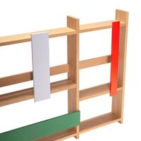 Arki Wall shelf/Magazine Holder Natural/Multi-coloured