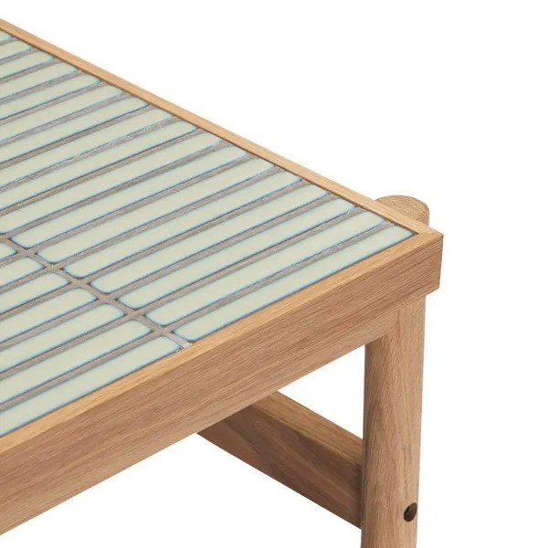 Tile Side Table Mint/ Nature