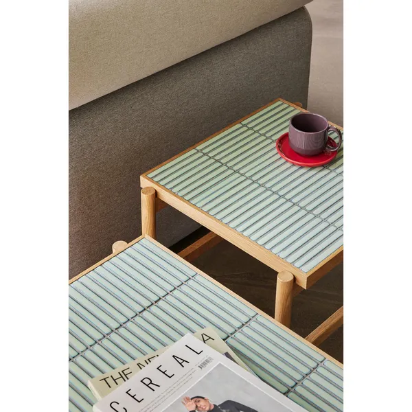 Tile Coffee Table Mint/ Nature