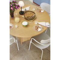 Straight Dining Table Round Nature