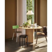 Straight Dining Table Round Nature