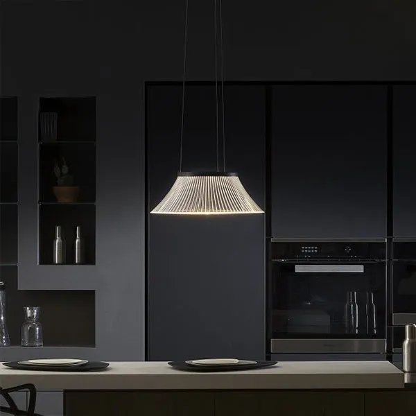 Plissé Hanglamp Wit