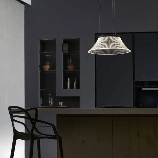 Plissé Hanglamp Wit